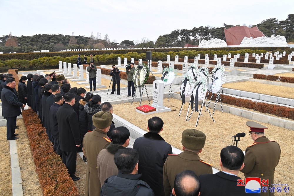 고 황진영동지와의 영결식 진행