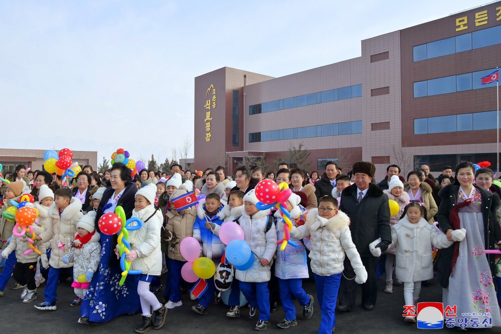 Regional-industry Factories Inaugurated in Kosan County of DPRK