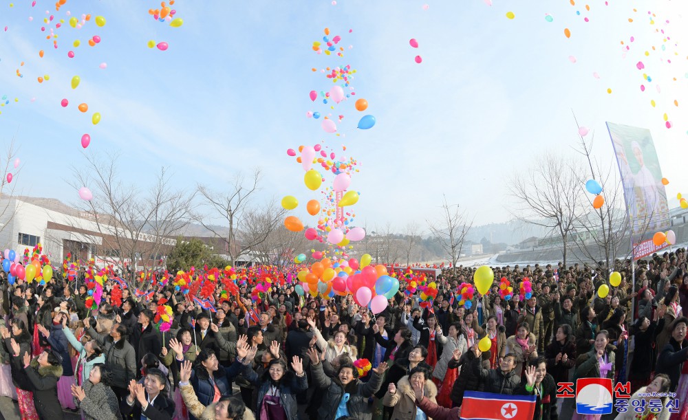 People of Jangphung County, Kaesong Municipality of DPRK Celebrate Inauguration of Regional-Industry Factories