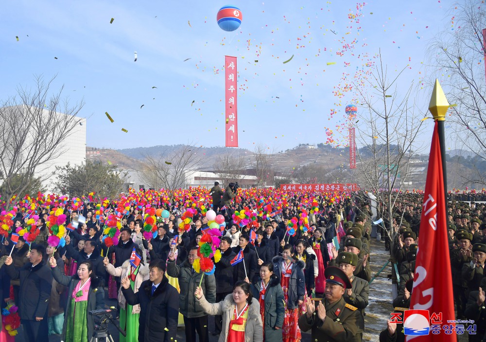 People of Jangphung County, Kaesong Municipality of DPRK Celebrate Inauguration of Regional-Industry Factories