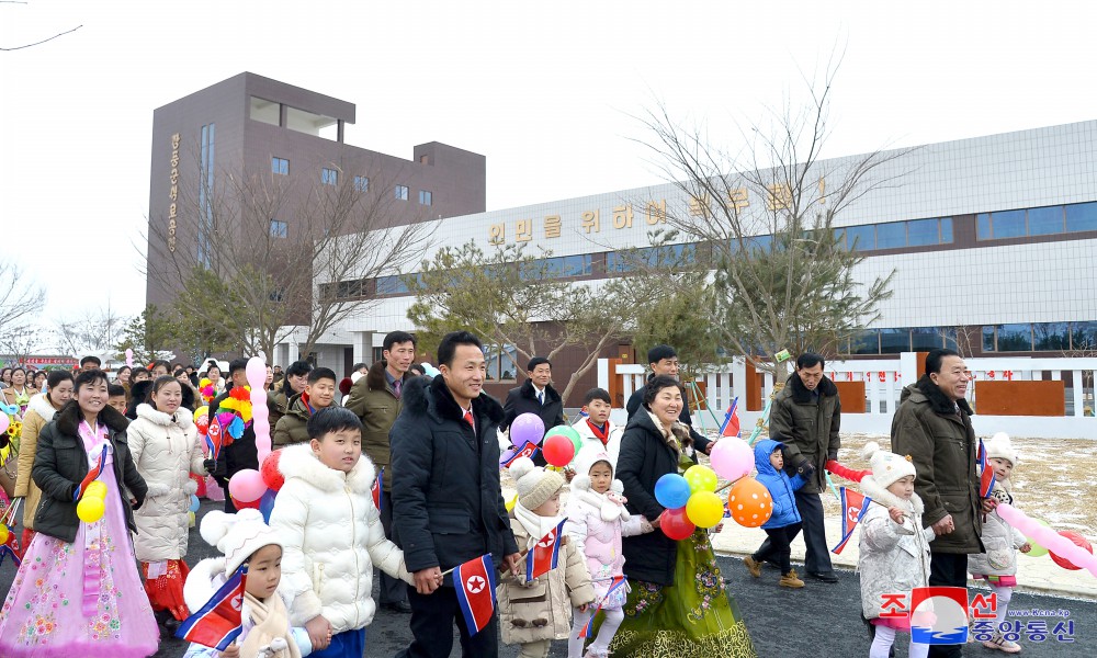 People of Jangphung County, Kaesong Municipality of DPRK Celebrate Inauguration of Regional-Industry Factories