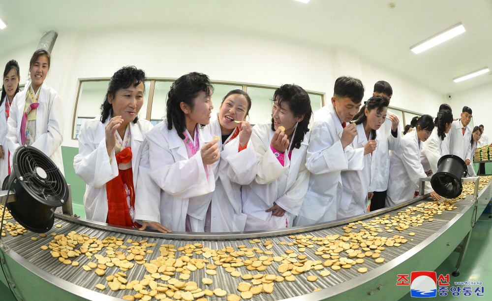 People of Jangphung County, Kaesong Municipality of DPRK Celebrate Inauguration of Regional-Industry Factories