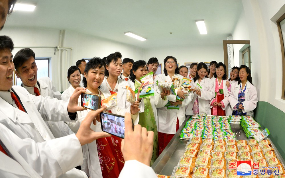 People of Jangphung County, Kaesong Municipality of DPRK Celebrate Inauguration of Regional-Industry Factories