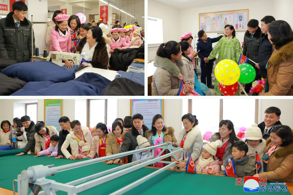 People of Jangphung County, Kaesong Municipality of DPRK Celebrate Inauguration of Regional-Industry Factories