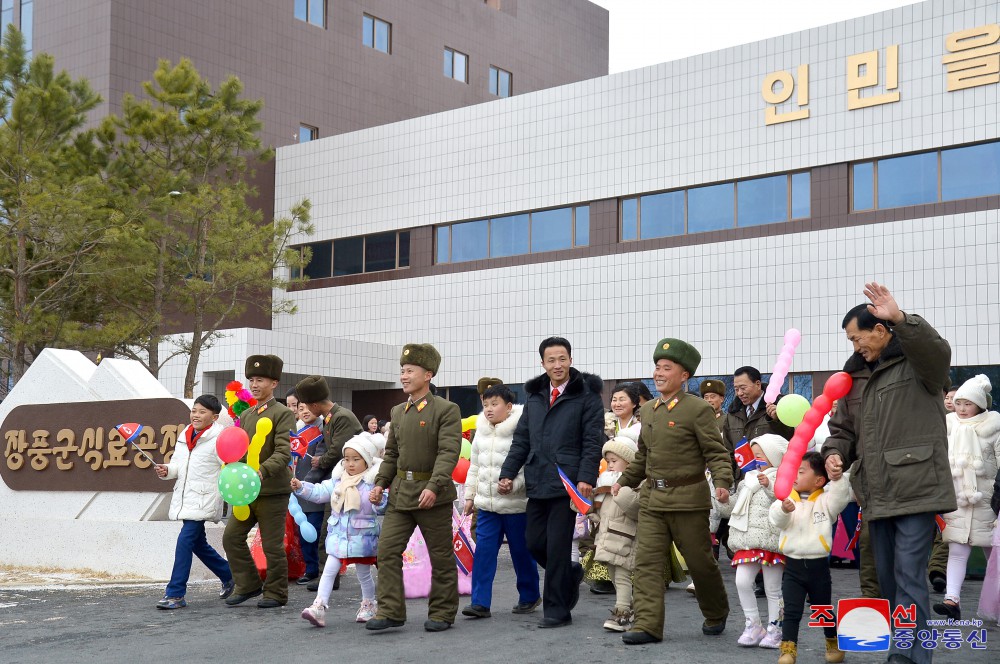 People of Jangphung County, Kaesong Municipality of DPRK Celebrate Inauguration of Regional-Industry Factories