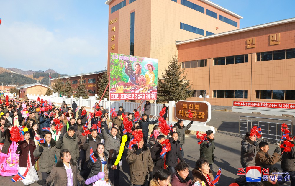 Regional-industry Factories Inaugurated in Tongsin County of DPRK