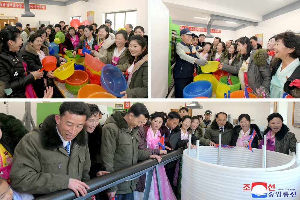 Regional-industry Factories Inaugurated in Tongsin County of DPRK