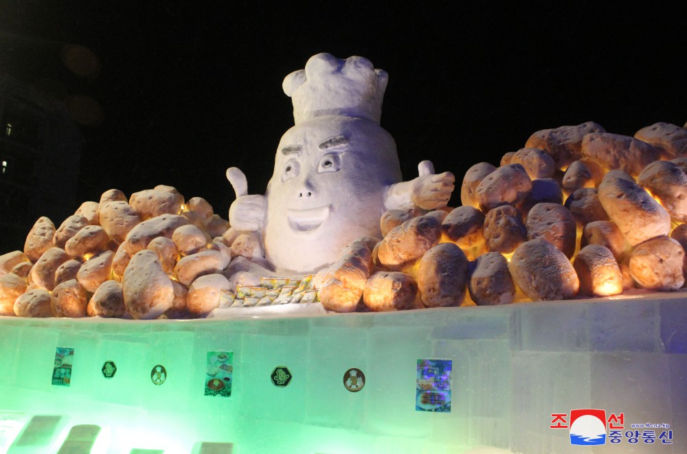 Ice Sculpture Festival Goes on in DPRK