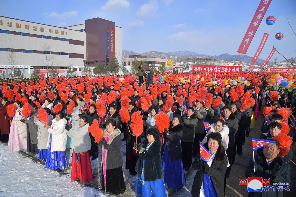 Regional-industry Factories Inaugurated in Unsan County of DPRK