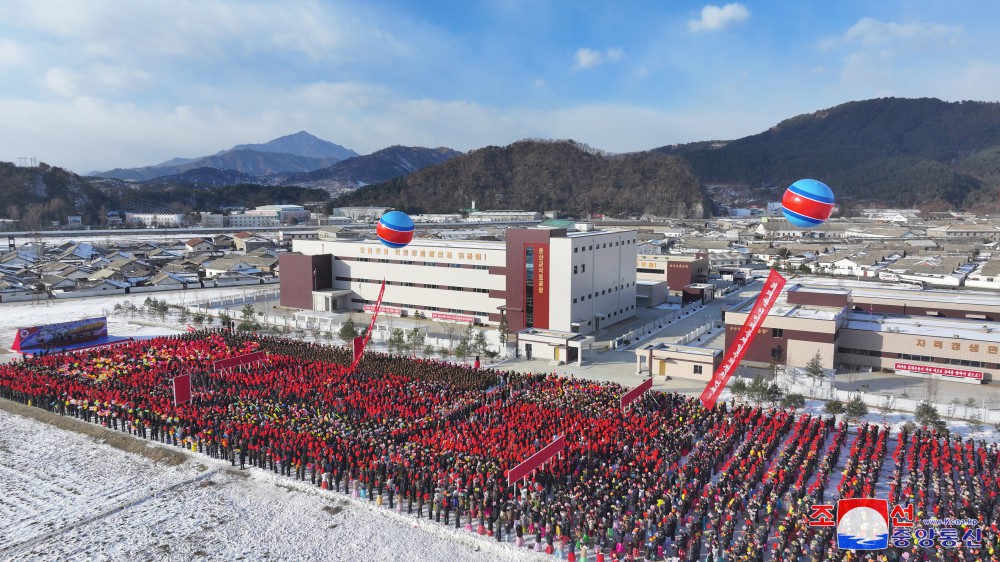 Regional-industry Factories Inaugurated in Unsan County of DPRK