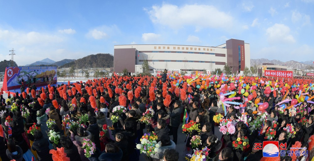 Regional-industry Factories Inaugurated in Unsan County of DPRK