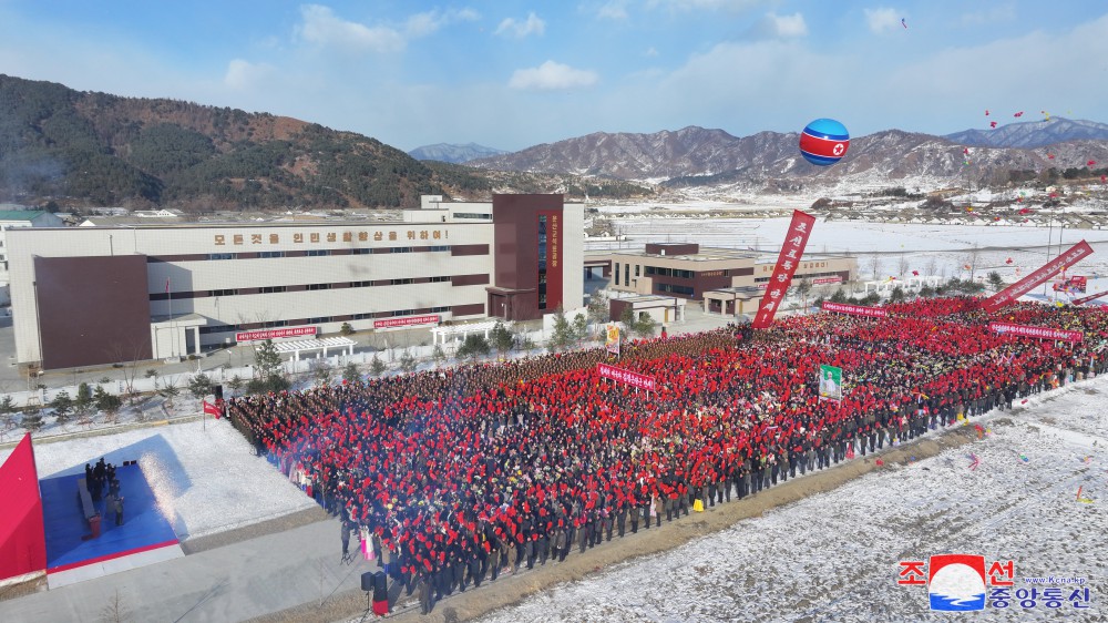 Regional-industry Factories Inaugurated in Unsan County of DPRK