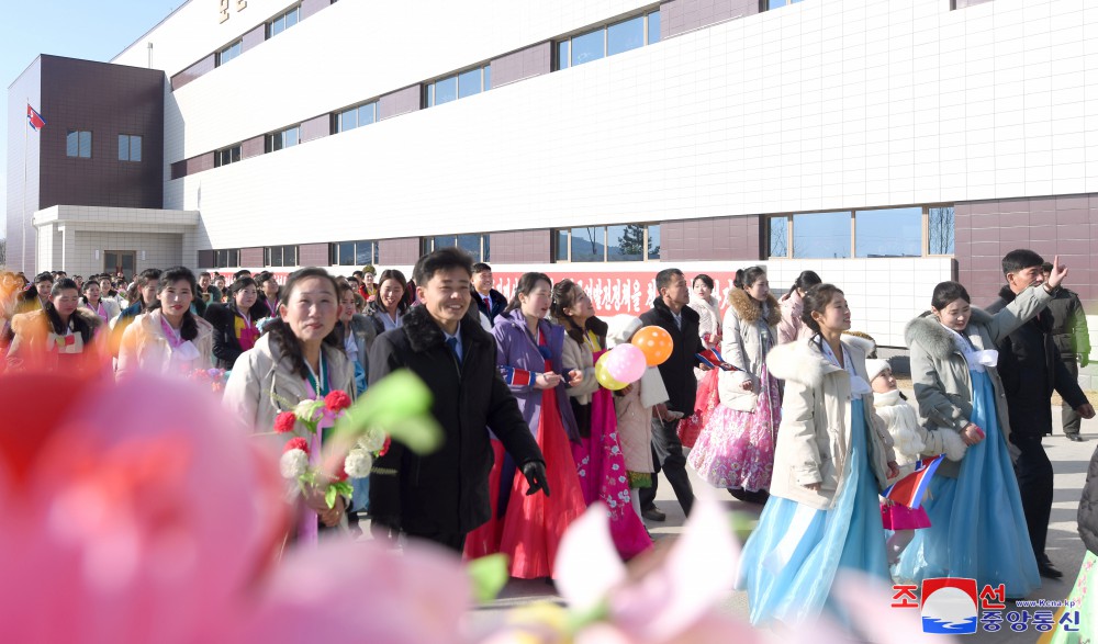 Regional-industry Factories Inaugurated in Unsan County of DPRK