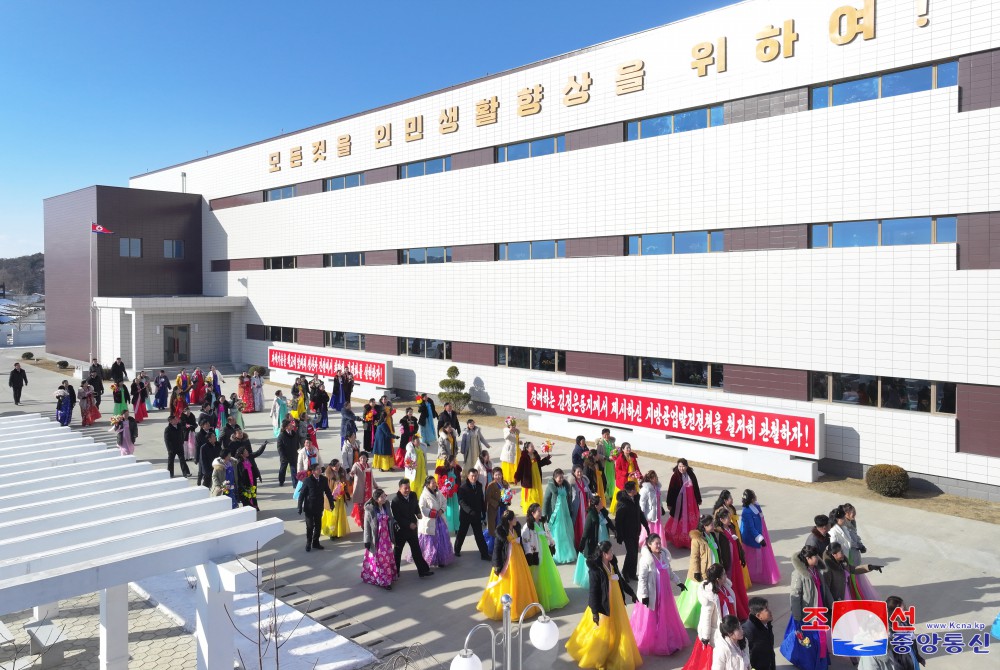 Regional-industry Factories Inaugurated in Unsan County of DPRK