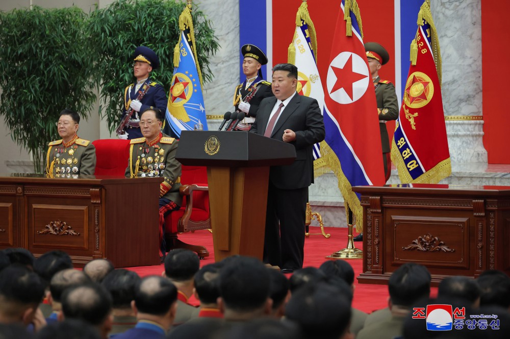 Respected Comrade Kim Jong Un Pays Congratulatory Visit to Ministry of National Defence on Day of KPA Founding