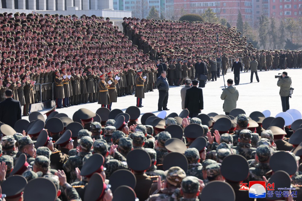 Respected Comrade Kim Jong Un Pays Congratulatory Visit to Ministry of National Defence on Day of KPA Founding