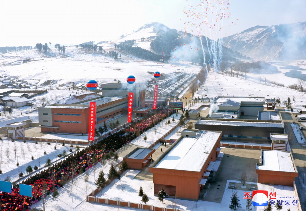 Regional-industry Factories Inaugurated in Kim Hyong Jik County of DPRK with Splendor