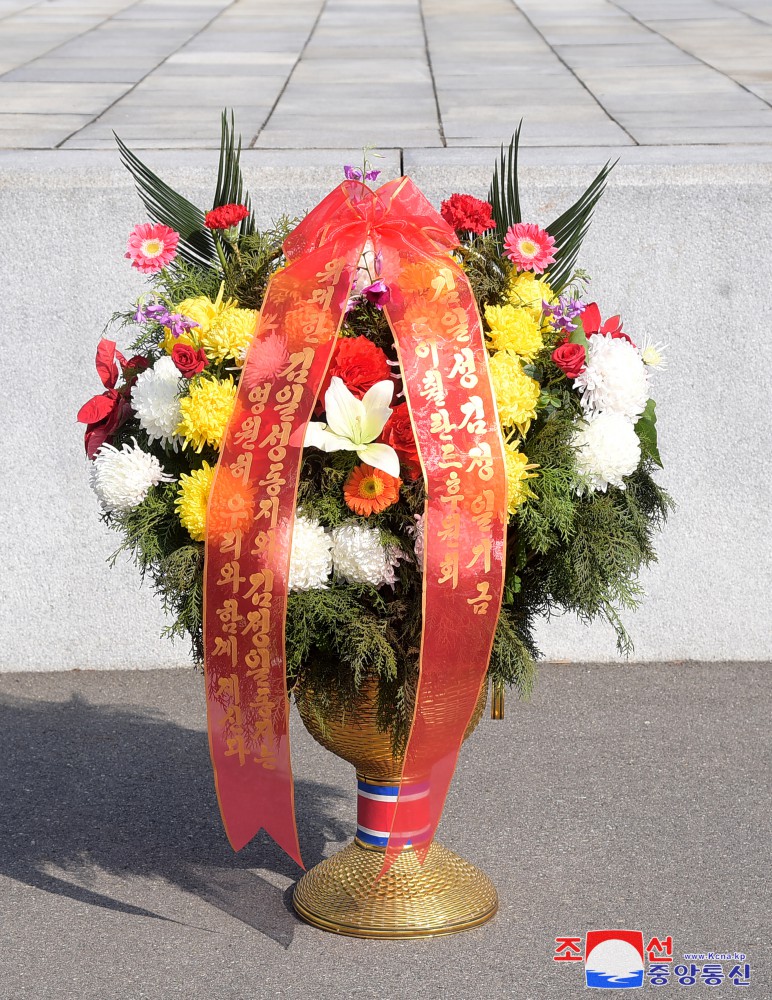 Floral Baskets to Statues of Great Leaders from Foreigners and Overseas Compatriots