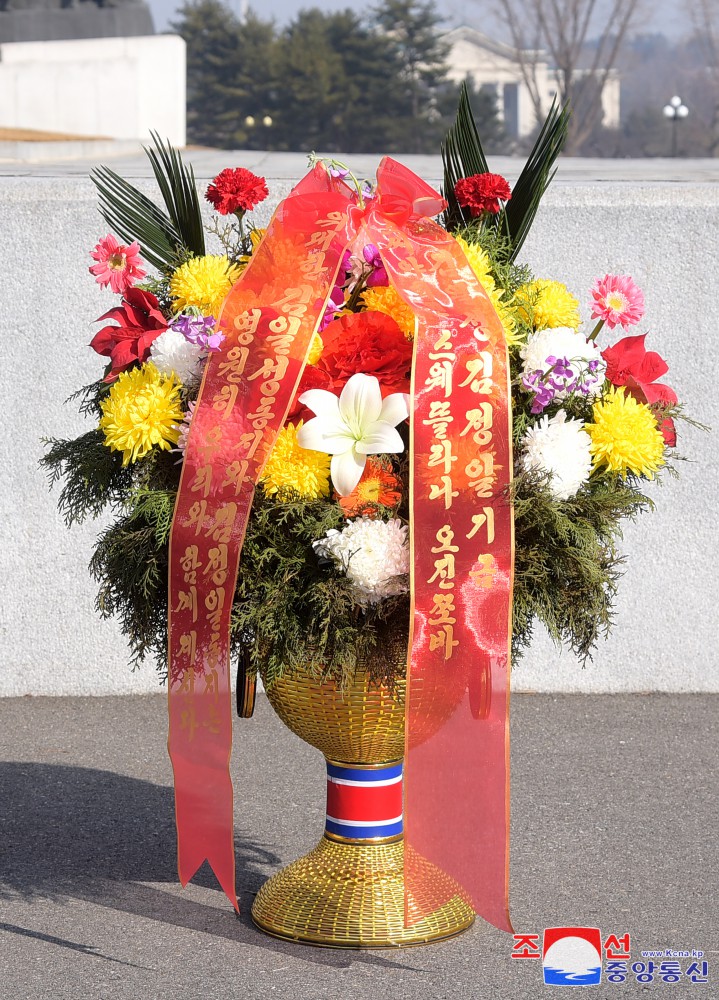 Floral Baskets to Statues of Great Leaders from Foreigners and Overseas Compatriots