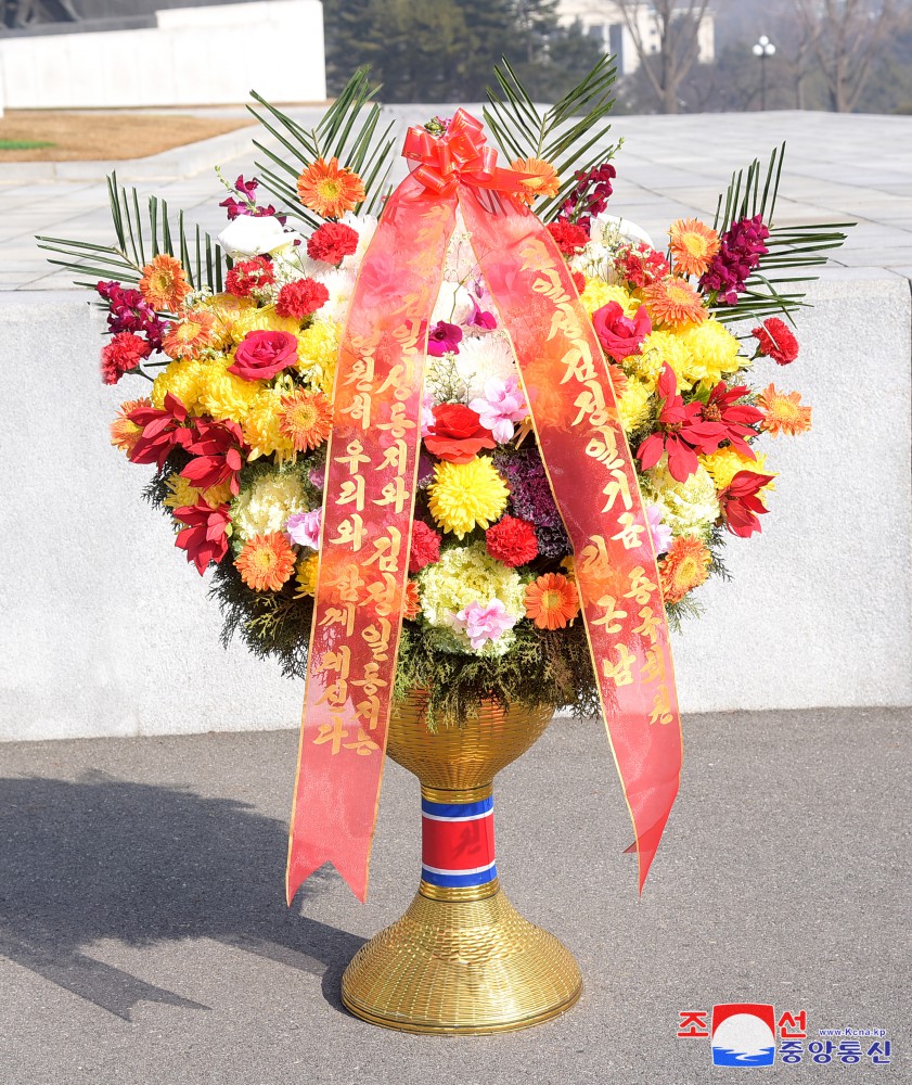 Floral Baskets to Statues of Great Leaders from Foreigners and Overseas Compatriots