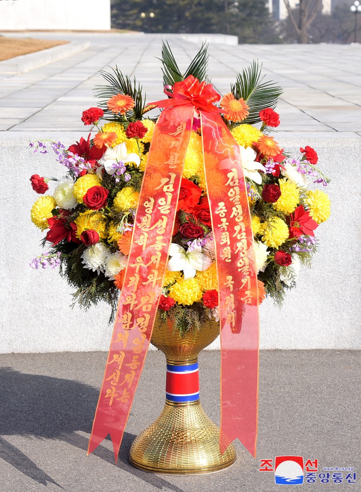 Floral Baskets to Statues of Great Leaders from Foreigners and Overseas Compatriots