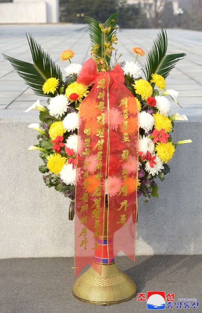 Floral Baskets to Statues of Great Leaders from Foreigners and Overseas Compatriots