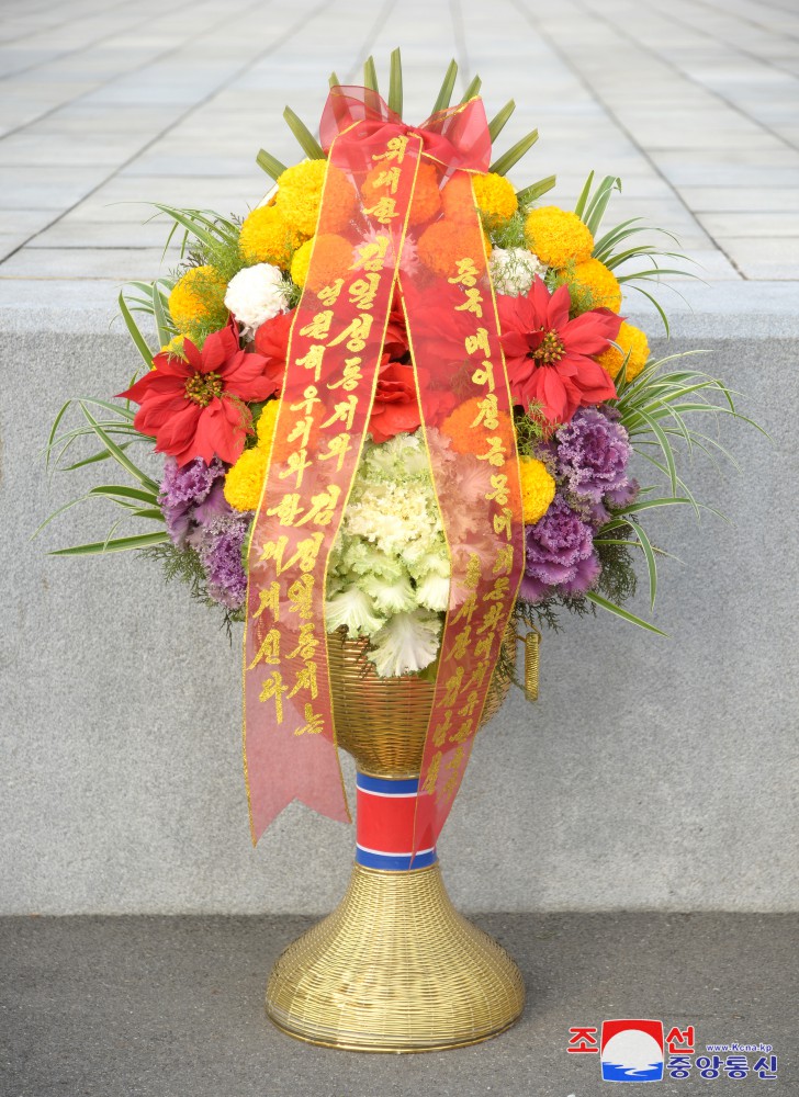 Floral Baskets to Statues of Great Leaders from Foreigners and Overseas Compatriots