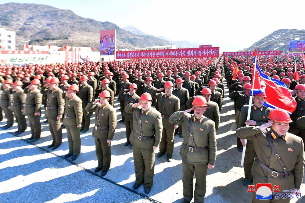 Groundbreaking Ceremonies of Regional-industry Factories, Hospital and Leisure Complex Held in DPRK