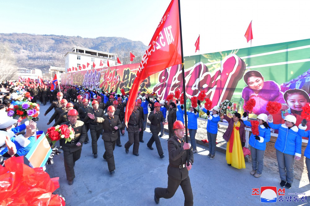 Groundbreaking Ceremonies of Regional-industry Factories, Hospital and Leisure Complex Held in DPRK