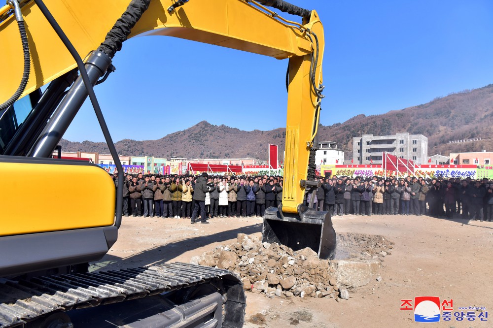 Groundbreaking Ceremonies of Regional-industry Factories, Hospital and Leisure Complex Held in DPRK