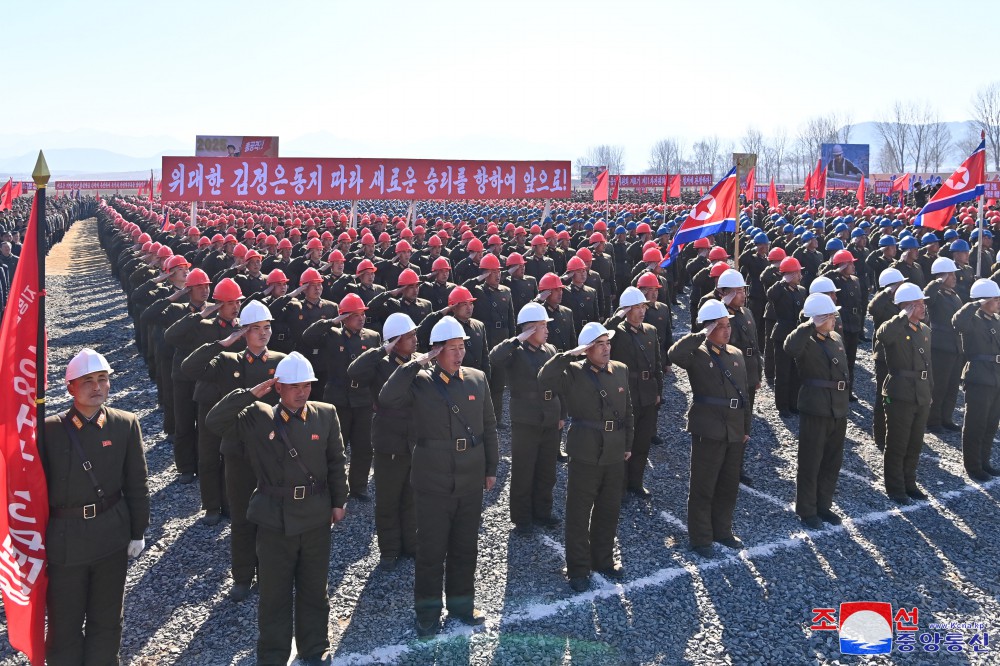 Groundbreaking Ceremonies of Regional-industry Factories, Hospital and Leisure Complex Held in DPRK