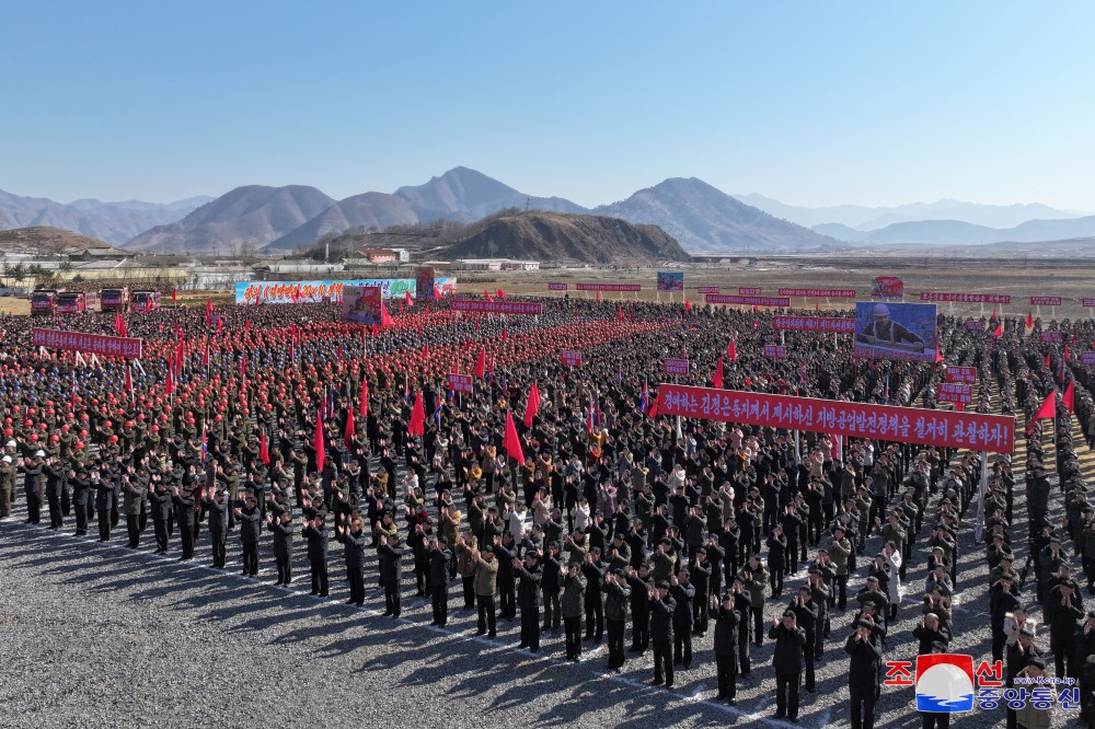 Groundbreaking Ceremonies of Regional-industry Factories, Hospital and Leisure Complex Held in DPRK