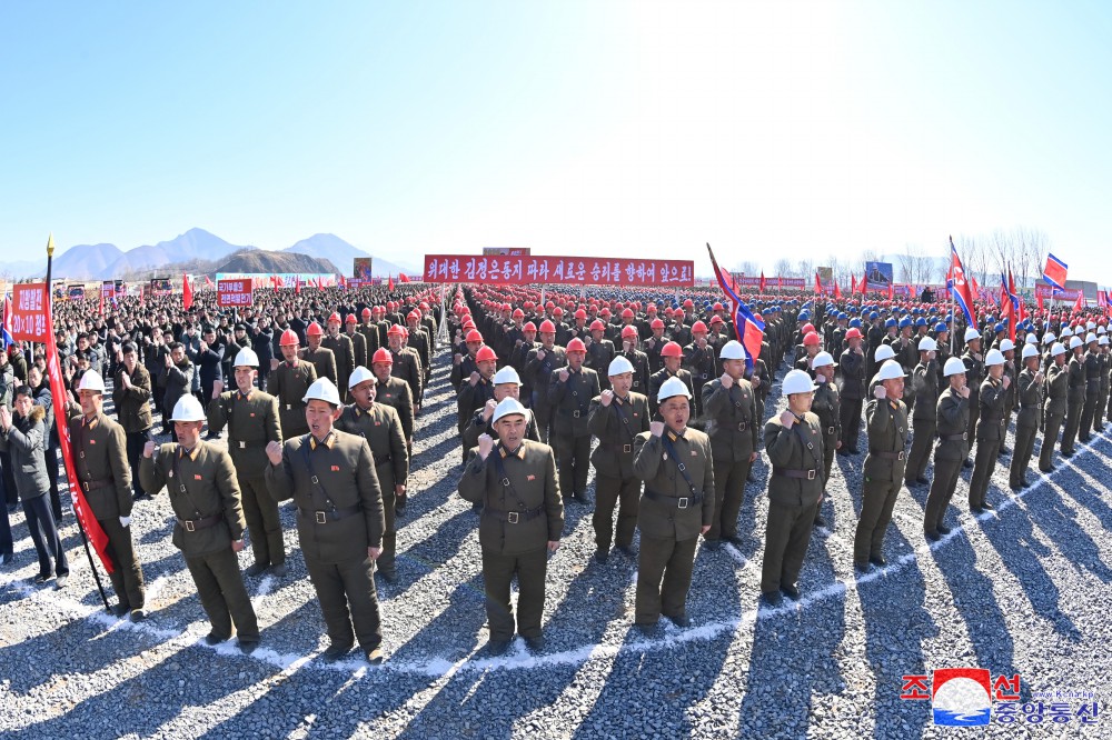 Groundbreaking Ceremonies of Regional-industry Factories, Hospital and Leisure Complex Held in DPRK