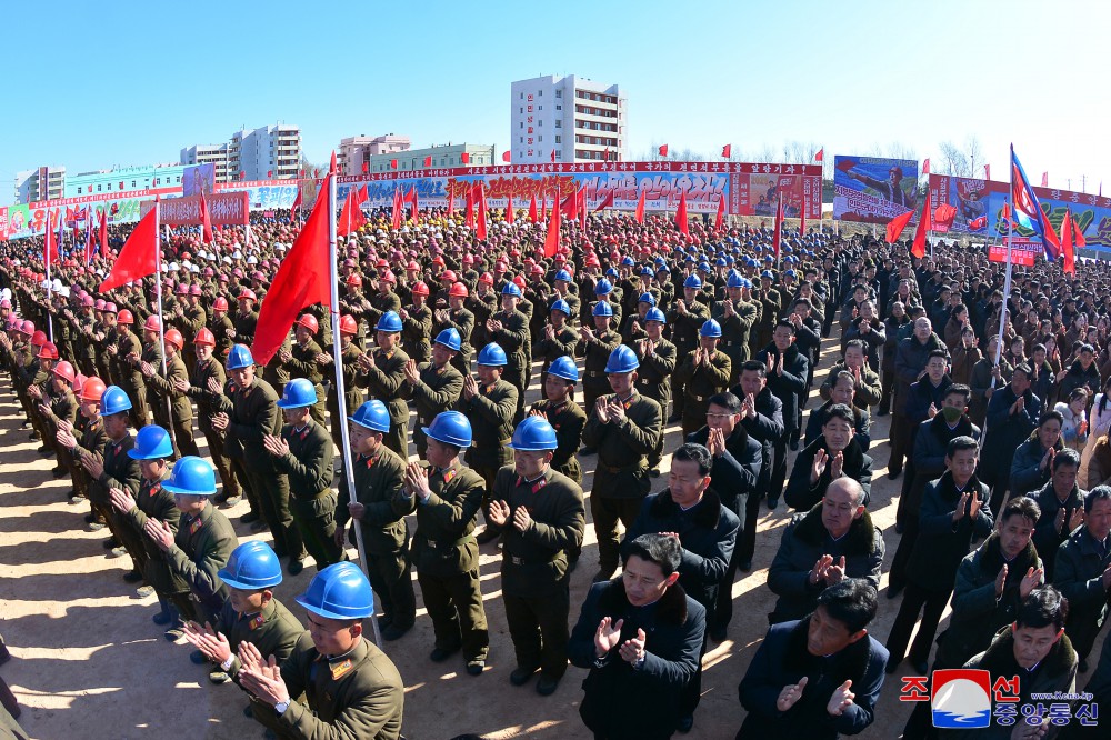 Groundbreaking Ceremonies of Regional-industry Factories, Hospital and Leisure Complex Held in DPRK