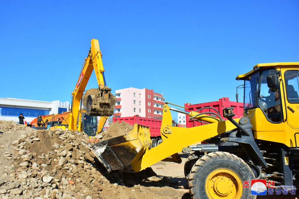 Groundbreaking Ceremonies of Regional-industry Factories, Hospital and Leisure Complex Held in DPRK