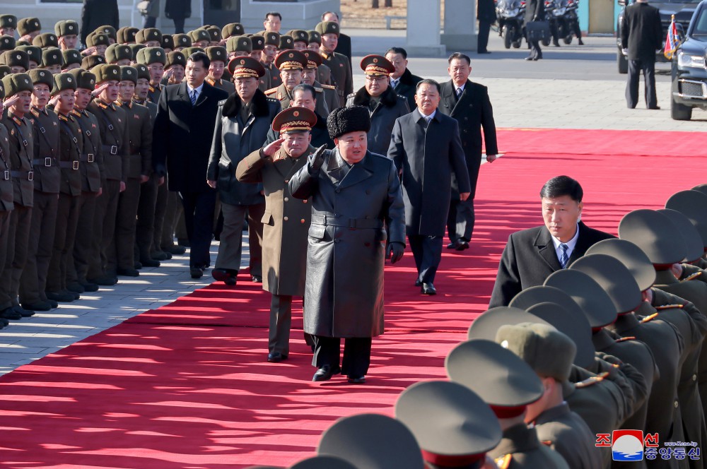 Respected Comrade Kim Jong Un Visits Kim Il Sung University of Politics