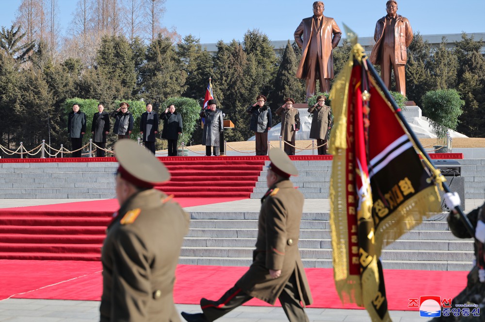 Respected Comrade Kim Jong Un Visits Kim Il Sung University of Politics