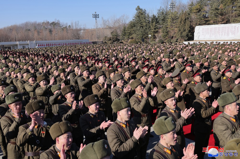 Respected Comrade Kim Jong Un Visits Kim Il Sung University of Politics