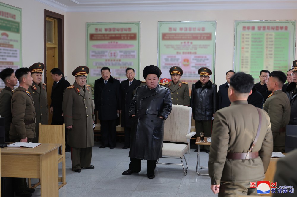 Respected Comrade Kim Jong Un Visits Kim Il Sung University of Politics