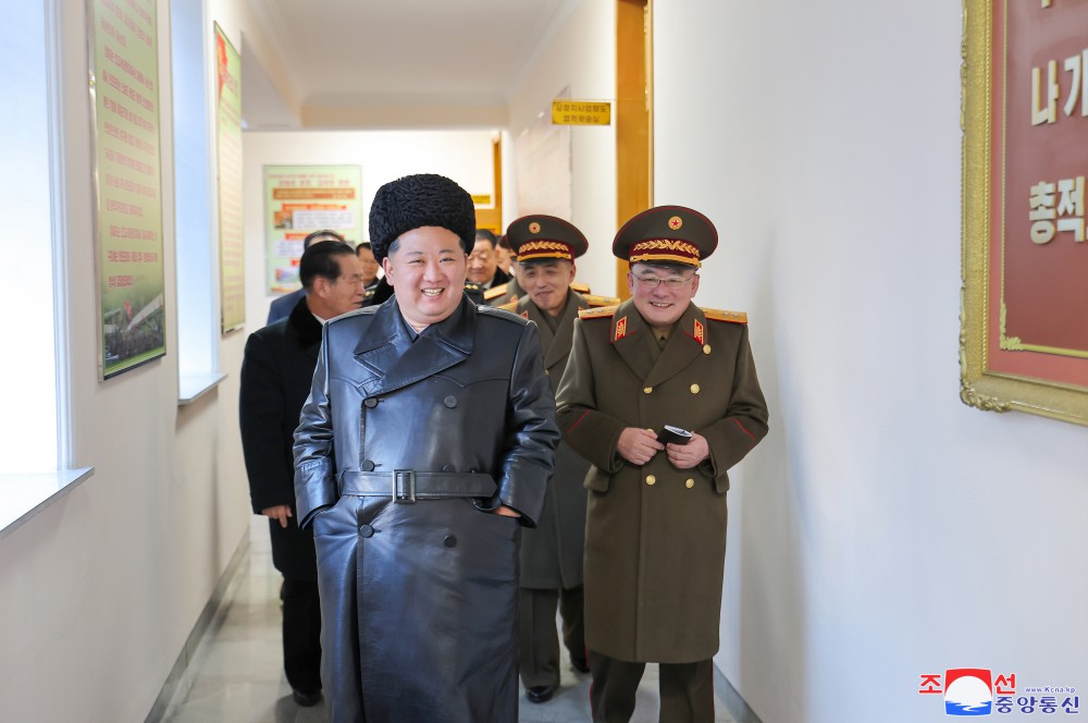 Respected Comrade Kim Jong Un Visits Kim Il Sung University of Politics