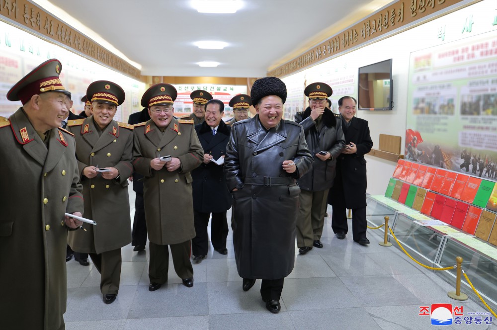 Respected Comrade Kim Jong Un Visits Kim Il Sung University of Politics