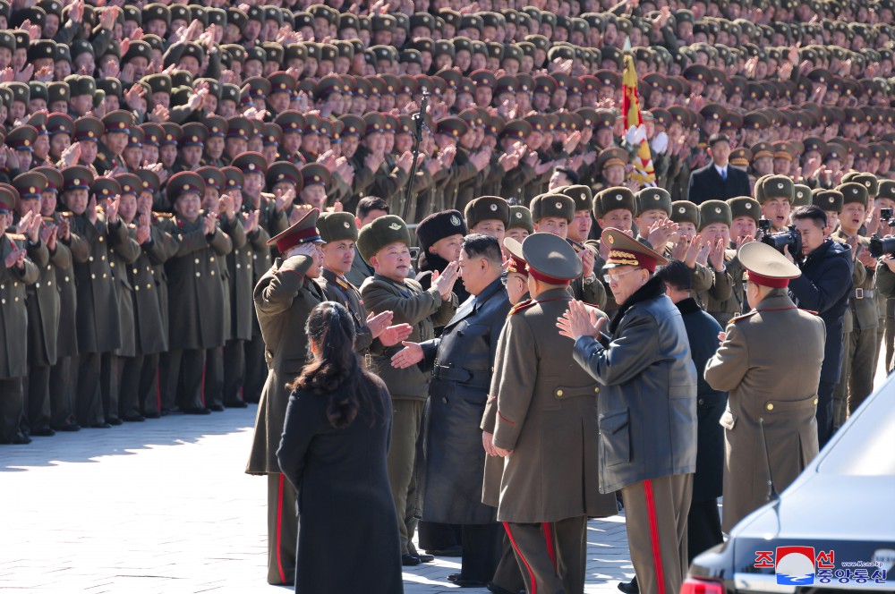 Respected Comrade Kim Jong Un Visits Kim Il Sung University of Politics