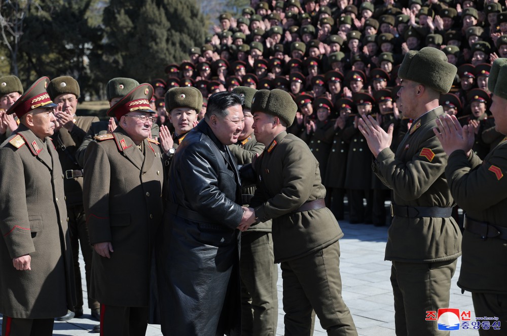 Respected Comrade Kim Jong Un Visits Kim Il Sung University of Politics