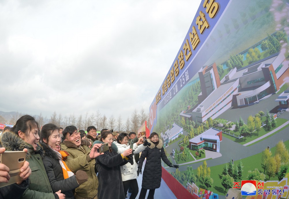 Groundbreaking Ceremonies of Regional-industry Factories Held in DPRK