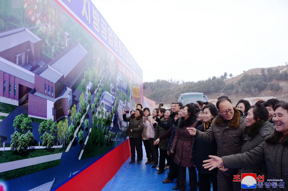 Groundbreaking Ceremonies of Regional-industry Factories Held in DPRK