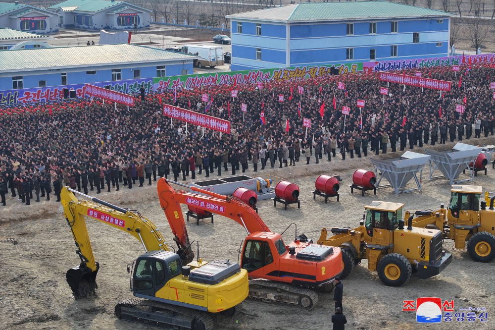 Ground-breaking Ceremonies of Regional-industry Factories Held in Various Counties of DPRK