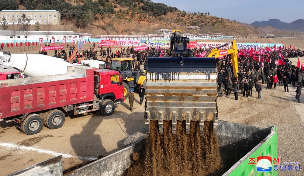 Ground-breaking Ceremonies of Regional-industry Factories Held in Various Counties of DPRK