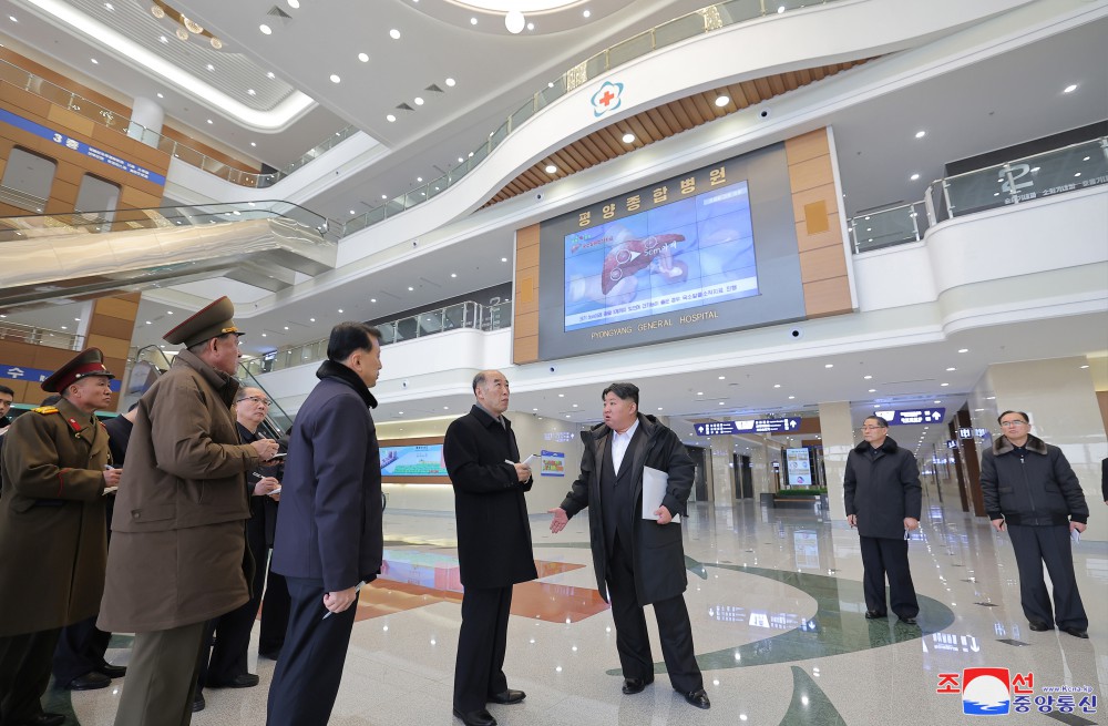 Respected Comrade Kim Jong Un Visits Completed Pyongyang General Hospital