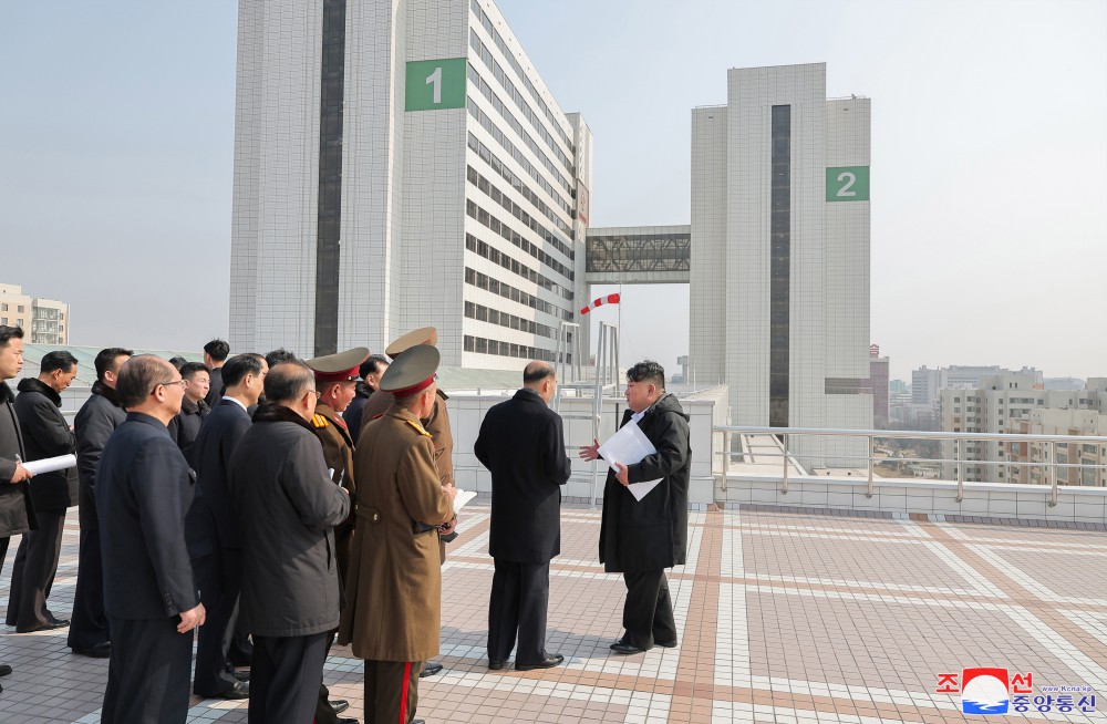 Respected Comrade Kim Jong Un Visits Completed Pyongyang General Hospital