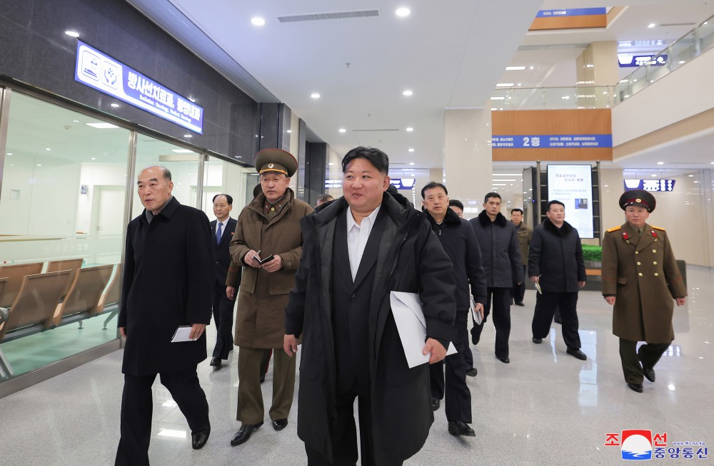 Respected Comrade Kim Jong Un Visits Completed Pyongyang General Hospital